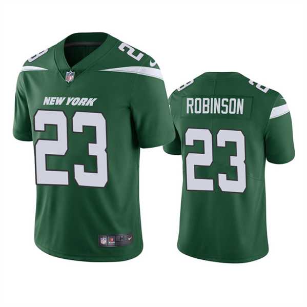 Men & Women & Youth New York Jets #23 James Robinson Green Vapor Untouchable Limited Stitched Jersey